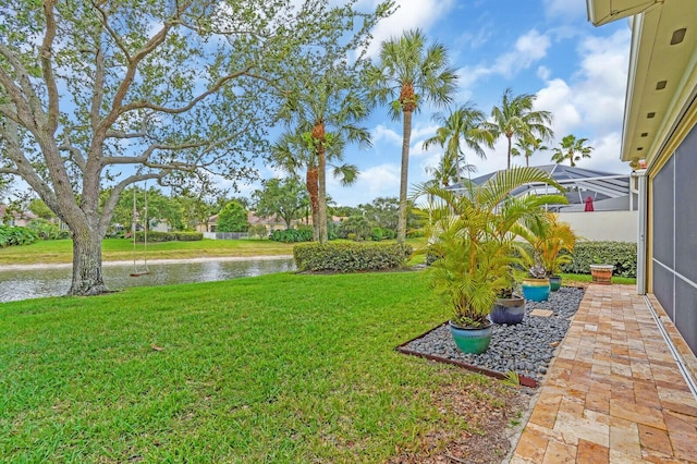 7816 Red River Rd, West Palm Beach, FL 33411 - view of green lawn with a water view