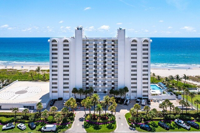 3000 S Ocean Blvd Unit 6010, Boca Raton, FL 33432 - view of apartment building / complex featuring view of water and beach