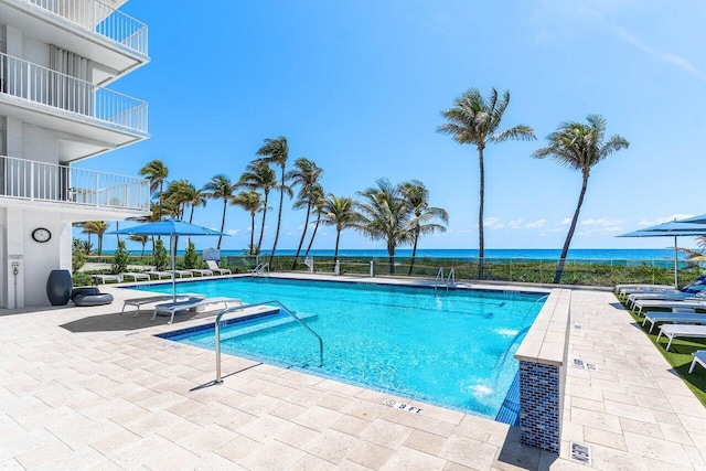 3000 S Ocean Blvd Unit 6010, Boca Raton, FL 33432 - community pool featuring a patio area