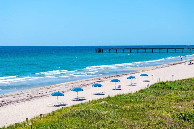3000 S Ocean Blvd Unit 6010, Boca Raton, FL 33432 - water view with nearby beach