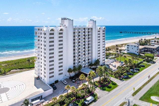 3000 S Ocean Blvd Unit 6010, Boca Raton, FL 33432 - aerial view of waterfront with a beach and apartment complex