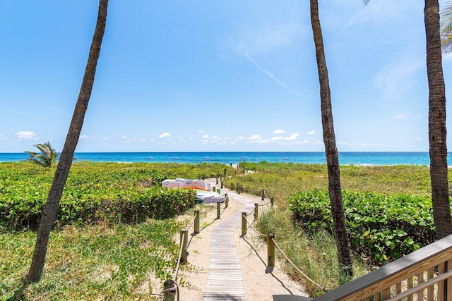 3000 S Ocean Blvd Unit 6010, Boca Raton, FL 33432 - view of property's community with view of water and beach