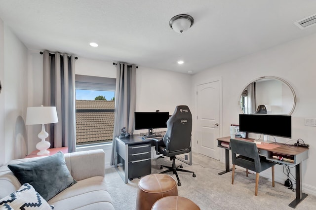 4646 Eventing St, Lake Worth, FL 33467 - office area with light colored carpet and recessed lighting