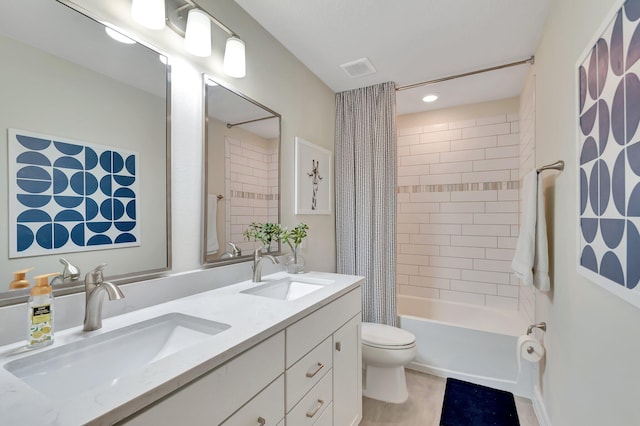 4646 Eventing St, Lake Worth, FL 33467 - bathroom featuring double vanity and shower / tub combo