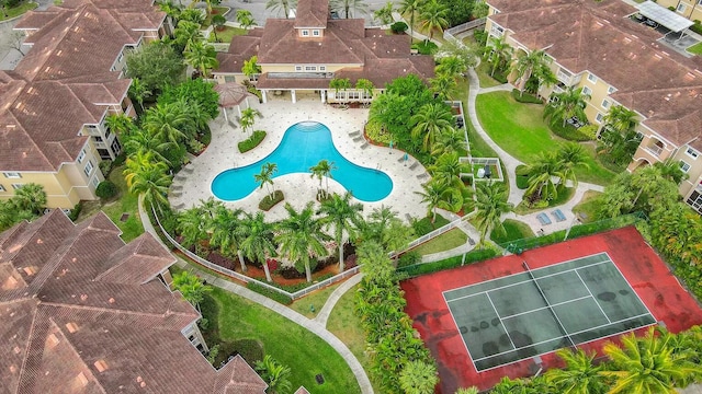 6510 Emerald Dunes Dr Unit 302, West Palm Beach, FL 33411 - bird's eye view of a pool area