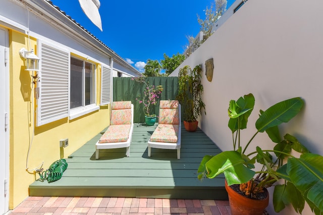 1228 George Bush Blvd Unit 4, Delray Beach, FL 33483 - wooden deck featuring fence