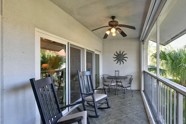 212 Cypress Point Dr, Palm Beach Gardens, FL 33418 - balcony with ceiling fan