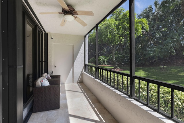 2070 Homewood Blvd Unit 1115, Delray Beach, FL 33445 - balcony featuring ceiling fan