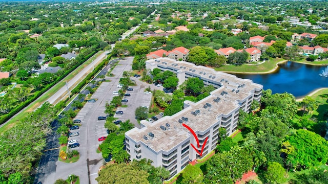 2070 Homewood Blvd Unit 1115, Delray Beach, FL 33445 - aerial view of property and surrounding area featuring a nearby body of water