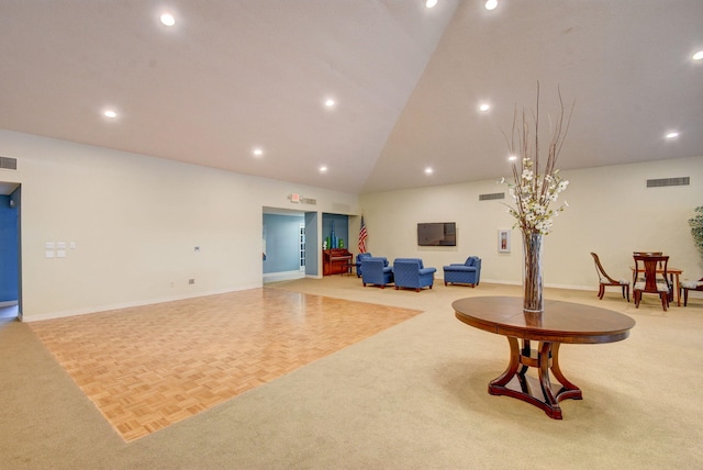 2070 Homewood Blvd Unit 1115, Delray Beach, FL 33445 - building lobby with recessed lighting and high vaulted ceiling