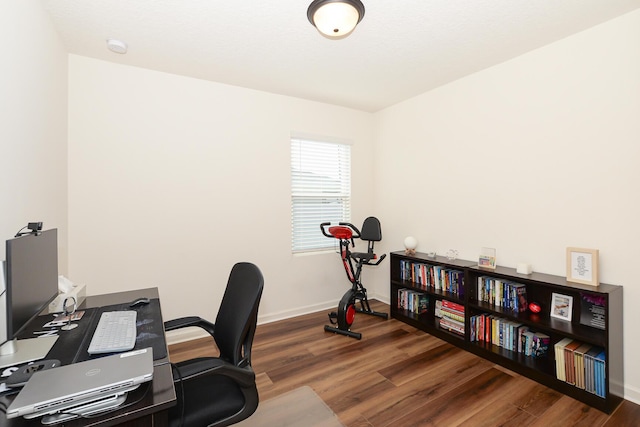 567 SW Paar Dr, Port Saint Lucie, FL 34953 - office area with wood finished floors and baseboards