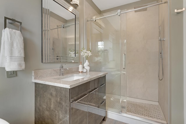 127 Via Castilla, Jupiter, FL 33458 - bathroom with a shower stall and vanity