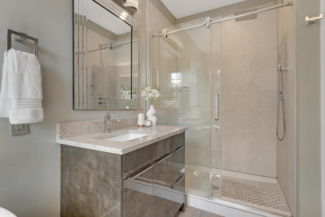 127 Via Castilla, Jupiter, FL 33458 - full bath featuring a stall shower and vanity