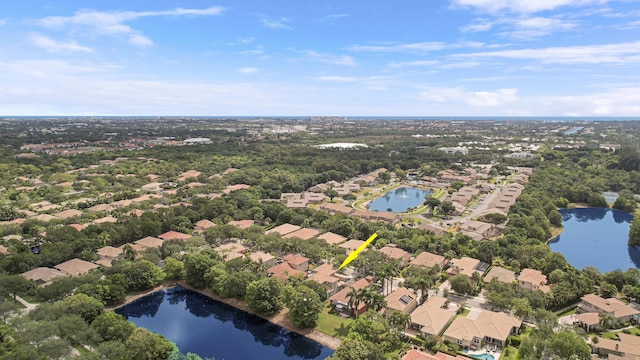 127 Via Castilla, Jupiter, FL 33458 - aerial overview of property's location featuring a nearby body of water and nearby suburban area