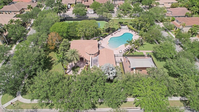 127 Via Castilla, Jupiter, FL 33458 - aerial view of property and surrounding area with a pool area and nearby suburban area
