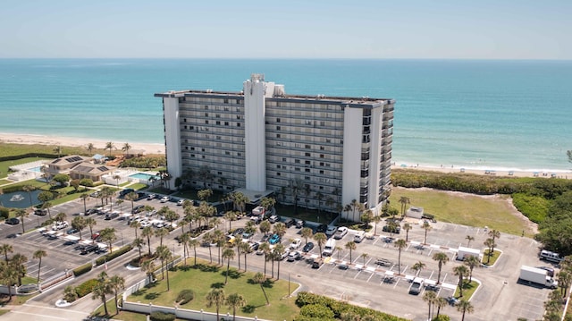 bird's eye view of unending shoreline