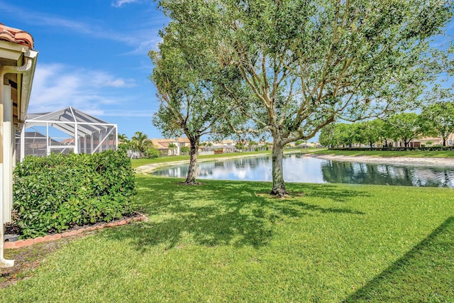 3588 Turtle Island Ct, West Palm Beach, FL 33411 - view of grassy yard with a water view