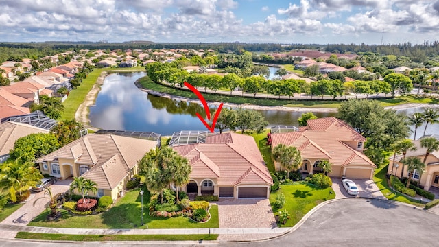 3588 Turtle Island Ct, West Palm Beach, FL 33411 - aerial perspective of suburban area featuring a large body of water