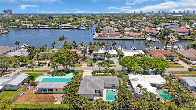 765 Lagoon Dr, North Palm Beach, FL 33408 - aerial perspective of suburban area featuring a nearby body of water