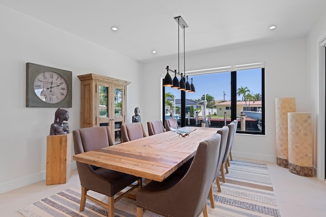 160 Periwinkle Dr, Hypoluxo, FL 33462 - dining area featuring recessed lighting and baseboards