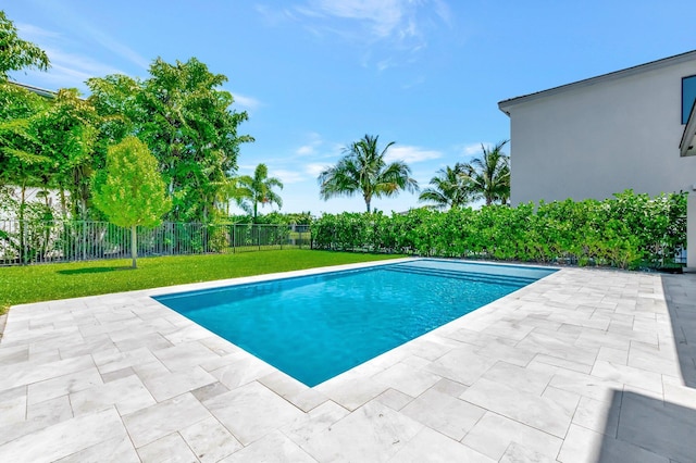 view of pool with a patio area