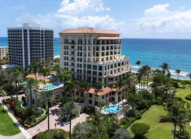 400 S Ocean Blvd Unit R25, Boca Raton, FL 33432 - view of apartment building / complex featuring a water view