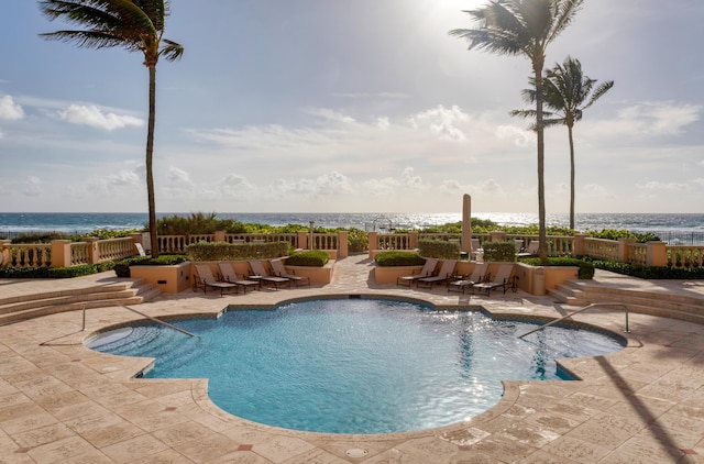 400 S Ocean Blvd Unit R25, Boca Raton, FL 33432 - community pool with a patio and a water view