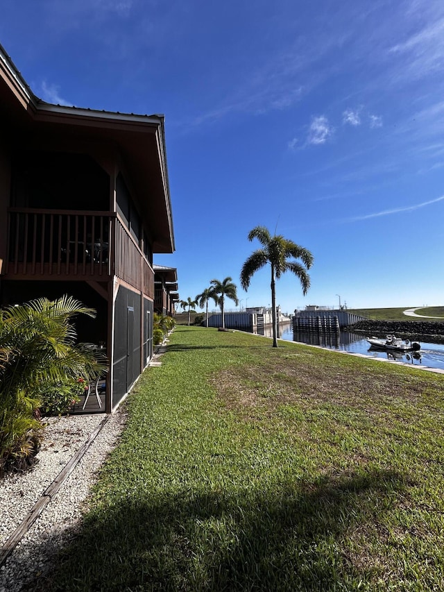 500 N Francisco St Unit 211, Clewiston, FL 33440 - view of grassy yard with a water view