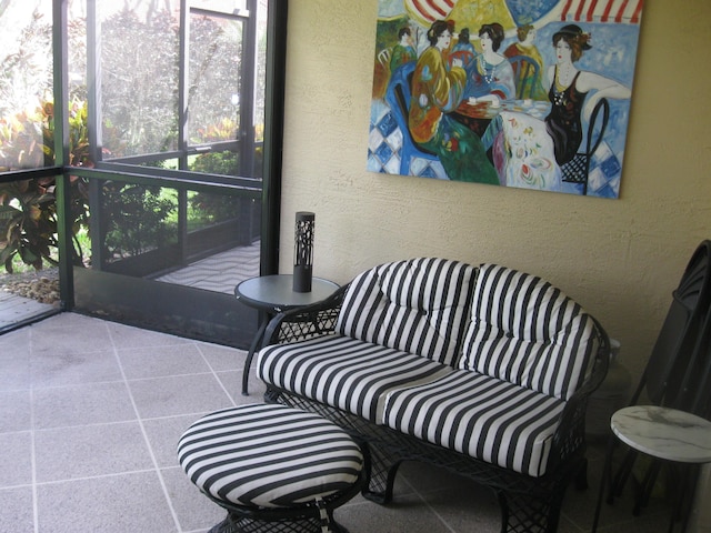view of sunroom