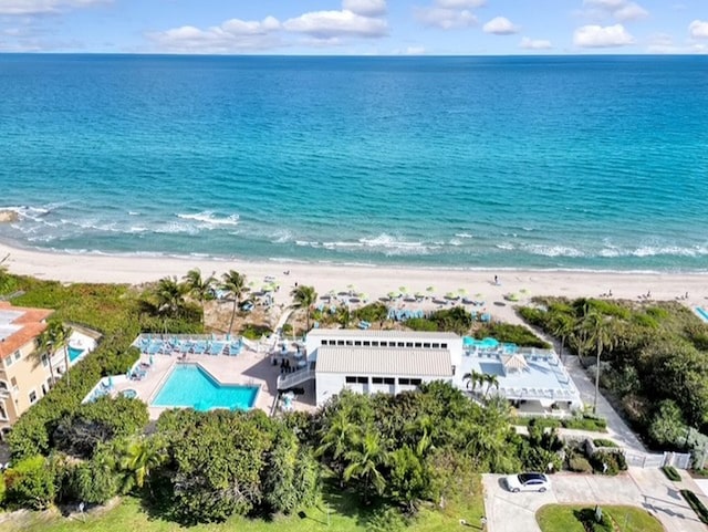4740 S Ocean Blvd Unit 710, Highland Beach, FL 33487 - aerial view of expansive coastline and a pool