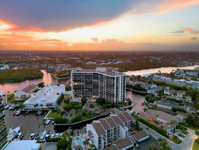 4740 S Ocean Blvd Unit 710, Highland Beach, FL 33487 - aerial view at dusk of a water view