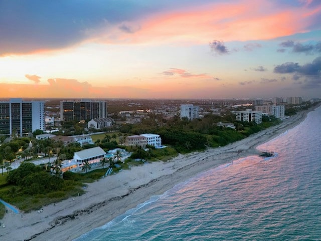 4740 S Ocean Blvd Unit 710, Highland Beach, FL 33487 - view of urban area featuring expansive beach