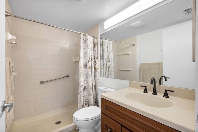 1011 Green Pine Blvd Unit G1, West Palm Beach, FL 33409 - bathroom featuring toilet, vanity, and tiled shower