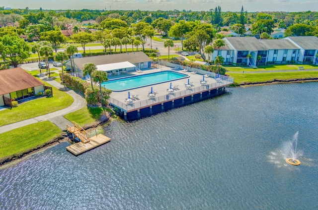 1011 Green Pine Blvd Unit G1, West Palm Beach, FL 33409 - aerial view of a large body of water and a pool area