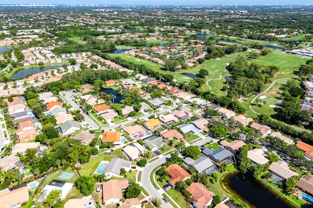 21212 Escondido Way, Boca Raton, FL 33433 - aerial view of property and surrounding area with a nearby body of water, nearby suburban area, and a golf course