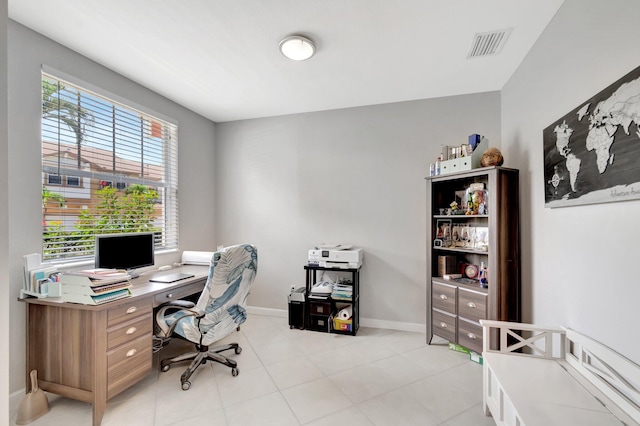 609 Amador Ln Unit 4, West Palm Beach, FL 33401 - home office featuring baseboards and light tile patterned flooring