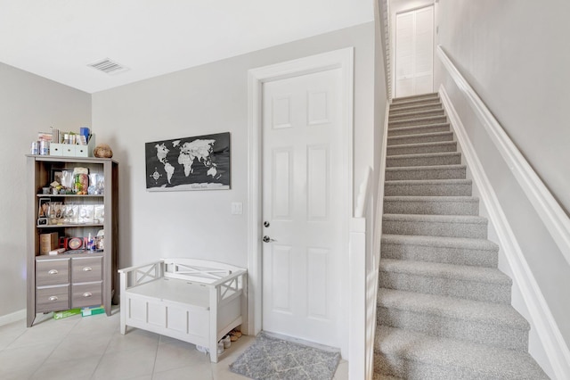 609 Amador Ln Unit 4, West Palm Beach, FL 33401 - stairway featuring tile patterned floors