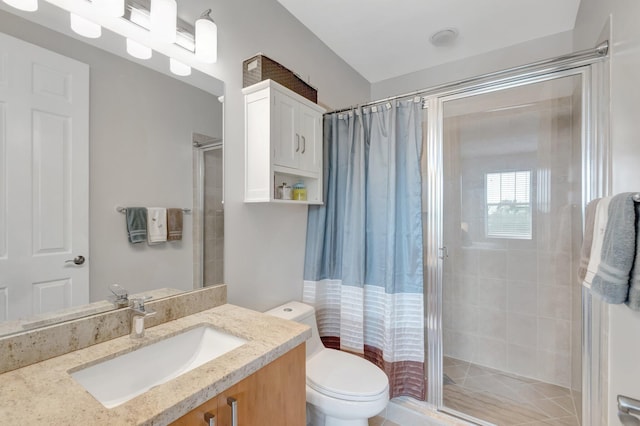 609 Amador Ln Unit 4, West Palm Beach, FL 33401 - full bath with a stall shower, vanity, and toilet
