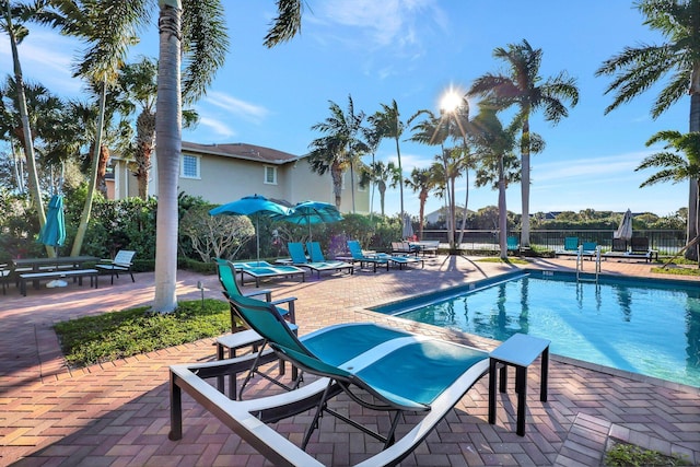 609 Amador Ln Unit 4, West Palm Beach, FL 33401 - community pool with a patio area