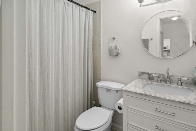 116 Sherwood Cir Unit 7A, Jupiter, FL 33458 - bathroom with toilet, vanity, and curtained shower
