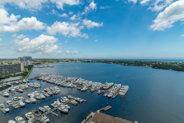 100 Lakeshore Dr Unit 1954, North Palm Beach, FL 33408 - water view featuring numerous boat docks