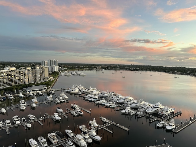 100 Lakeshore Dr Unit 1954, North Palm Beach, FL 33408 - water view with numerous boat docks