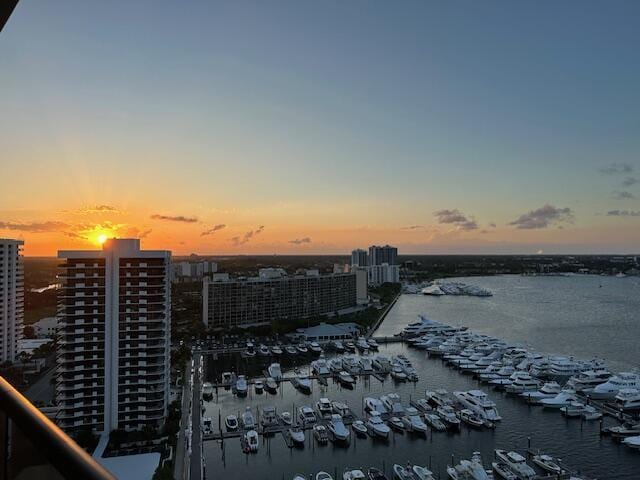 100 Lakeshore Dr Unit 1954, North Palm Beach, FL 33408 - view of urban area featuring a marina and a large body of water