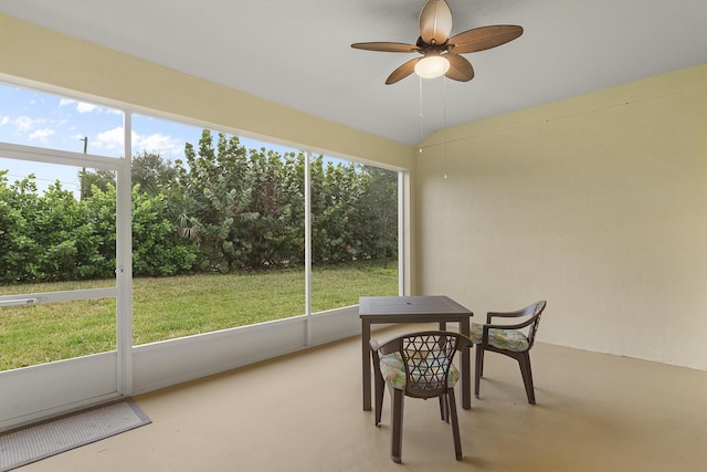2557 Saint Lucia Cir, Vero Beach, FL 32967 - sunroom / solarium with a ceiling fan