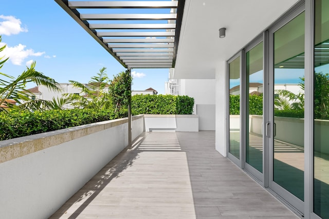 475 E Royal Palm Rd Unit 205, Boca Raton, FL 33432 - balcony featuring a pergola