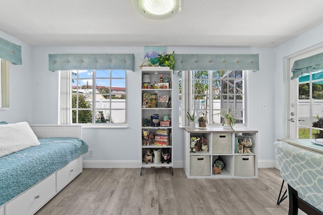 639 Mallard Dr, Delray Beach, FL 33444 - sitting room featuring wood finished floors and baseboards