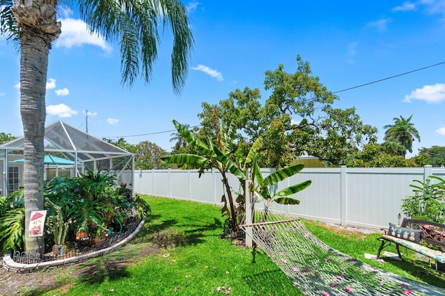 639 Mallard Dr, Delray Beach, FL 33444 - view of yard with glass enclosure