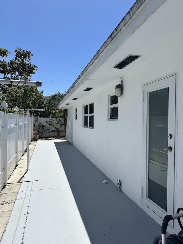 728 Ridge Rd Unit 35, Lantana, FL 33462 - view of patio with a fenced backyard