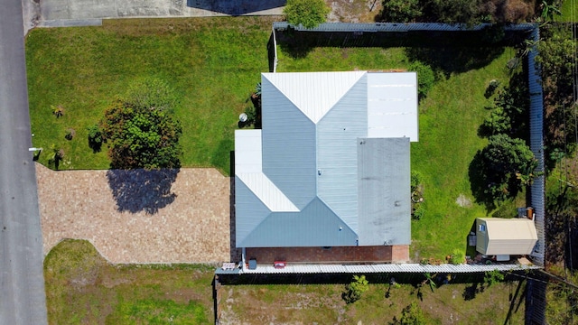 view from above of property