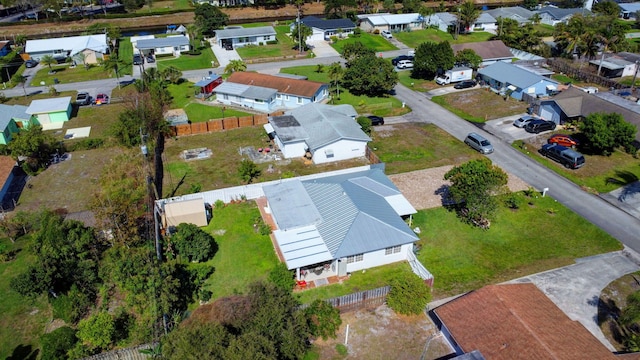 aerial view of residential area